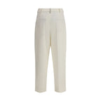 White Cotton Chino Pants