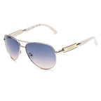 Gray Metal Sunglasses