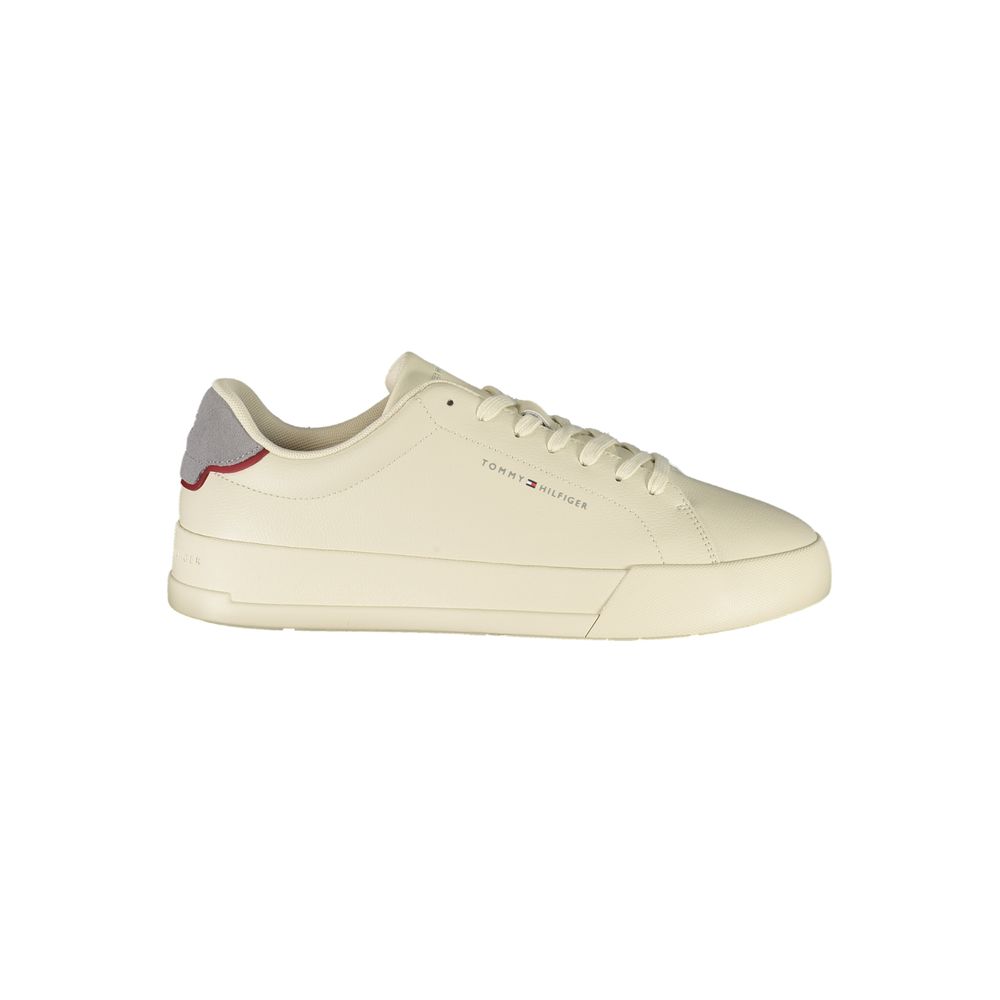 Beige Polyurethane Men Sneaker