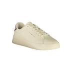Beige Polyurethane Men Sneaker