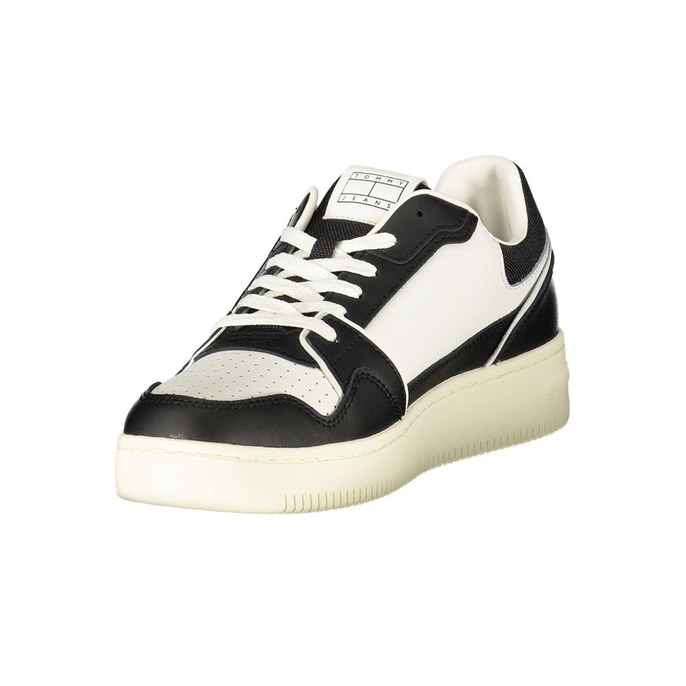 Black Polyurethane Men Sneaker