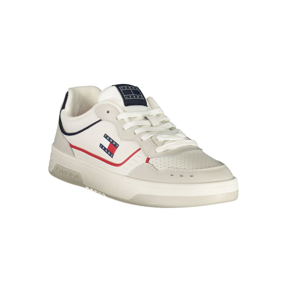 Bianco Poliuretano Uomo Sneaker