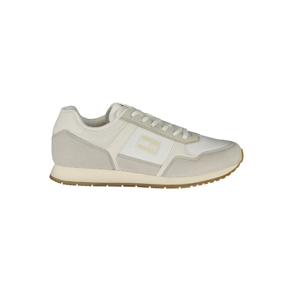 Bianco Polyurethane Men Sneaker