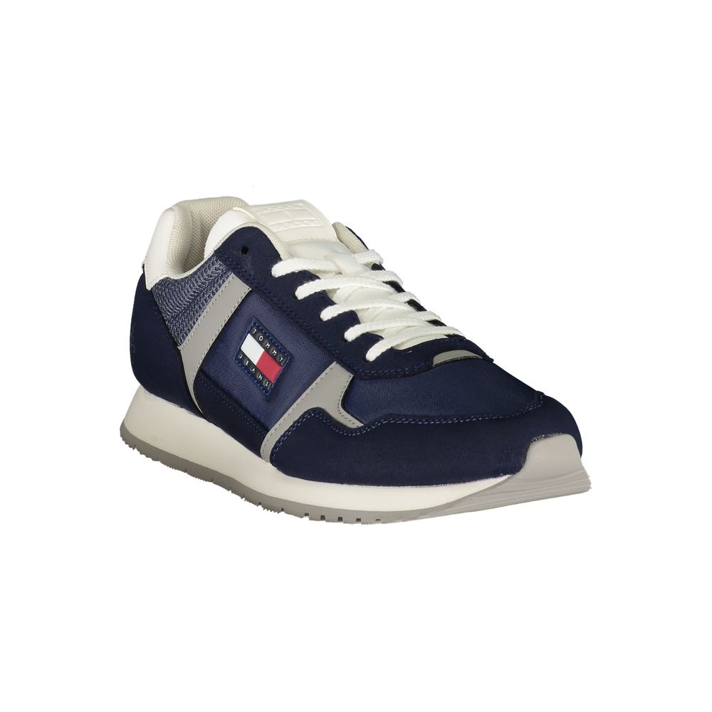 Blue Polyurethane Men's Sneaker
