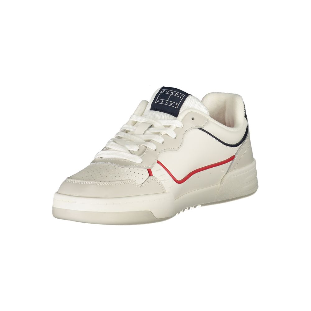 Bianco Poliuretano Uomo Sneaker