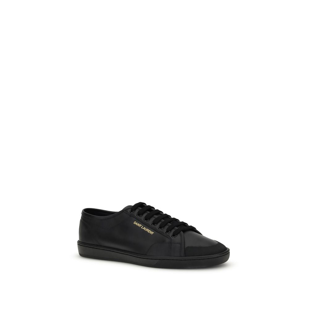 Black Calf Leather Bos Taurus Low Top Sneakers