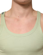 Light Green Tank Sleeveless Men Men T-shirt