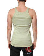 Light Green Tank Sleeveless Men Men T-shirt