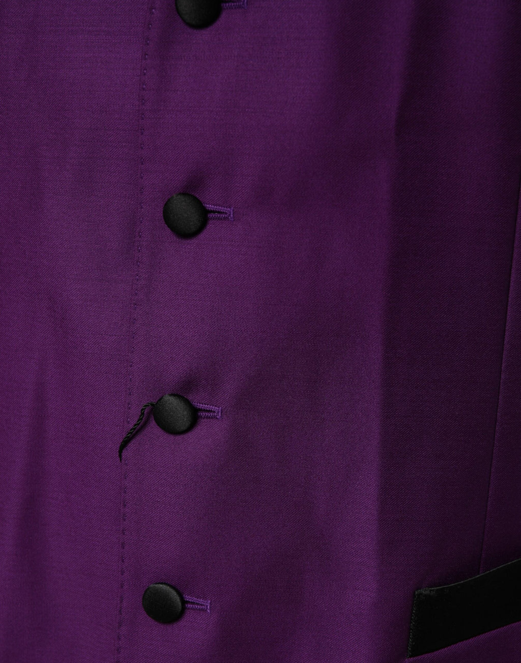 Purple Wool Dress Formal Waistcoat Vest