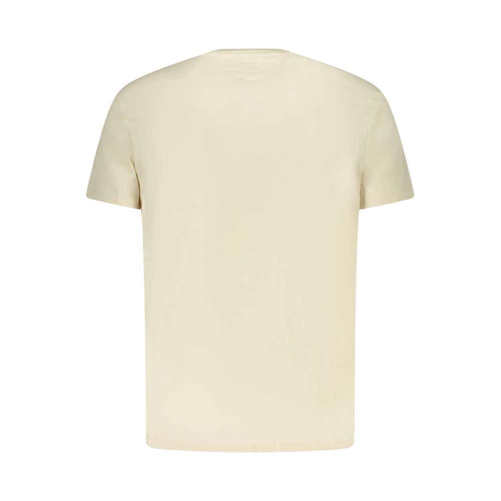 Beige Cotton Men's T-Shirt