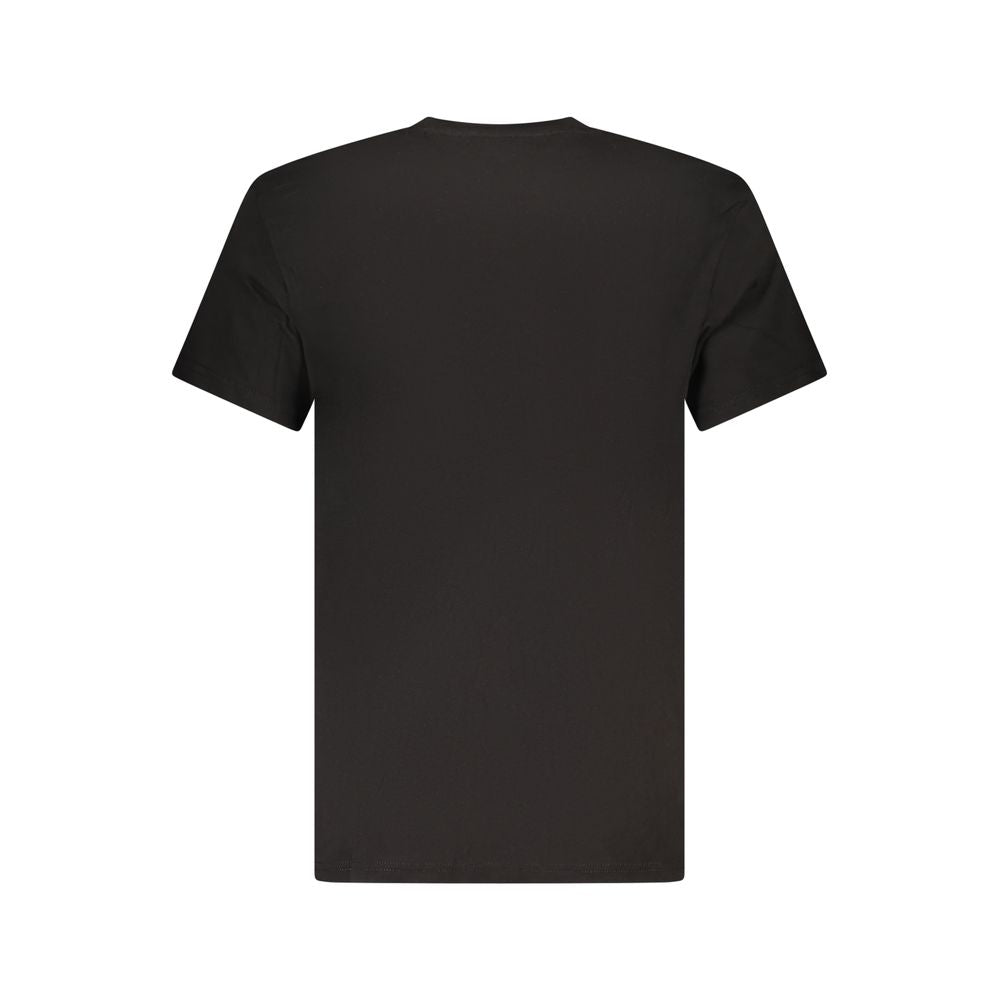 Black Cotton Men's T-Shirt