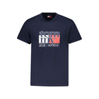 Blue Cotton Men's T-Shirt