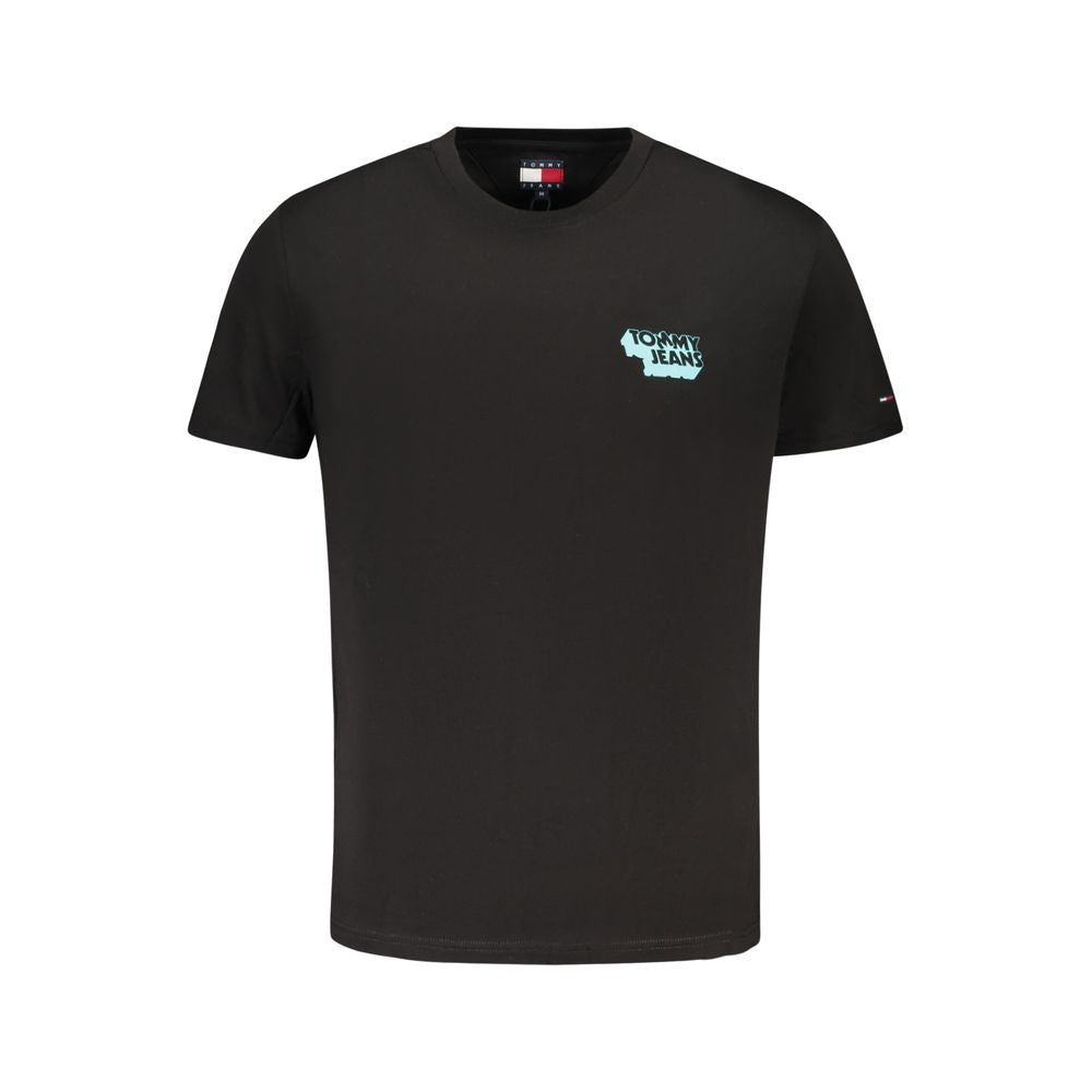 Black Cotton Men's T-Shirt