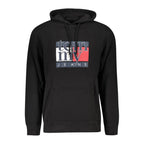 Black Cotton Men Sweatshirt