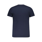 Blue Cotton Men T-Shirt