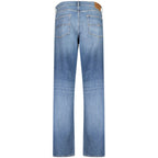 Blue Cotton Men's Jeans