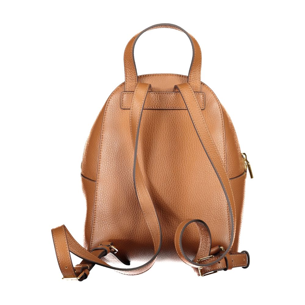 Marrone Leather Women Backpack
