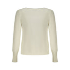 Bianco Viscosa Womens Cardigan