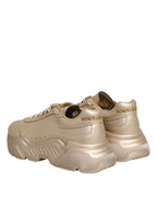 Gold Leather Daymaster Women Sneaker Shoes