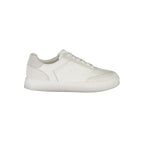 White Polyurethane Men Sneaker