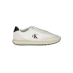 White Polyester Men Sneaker