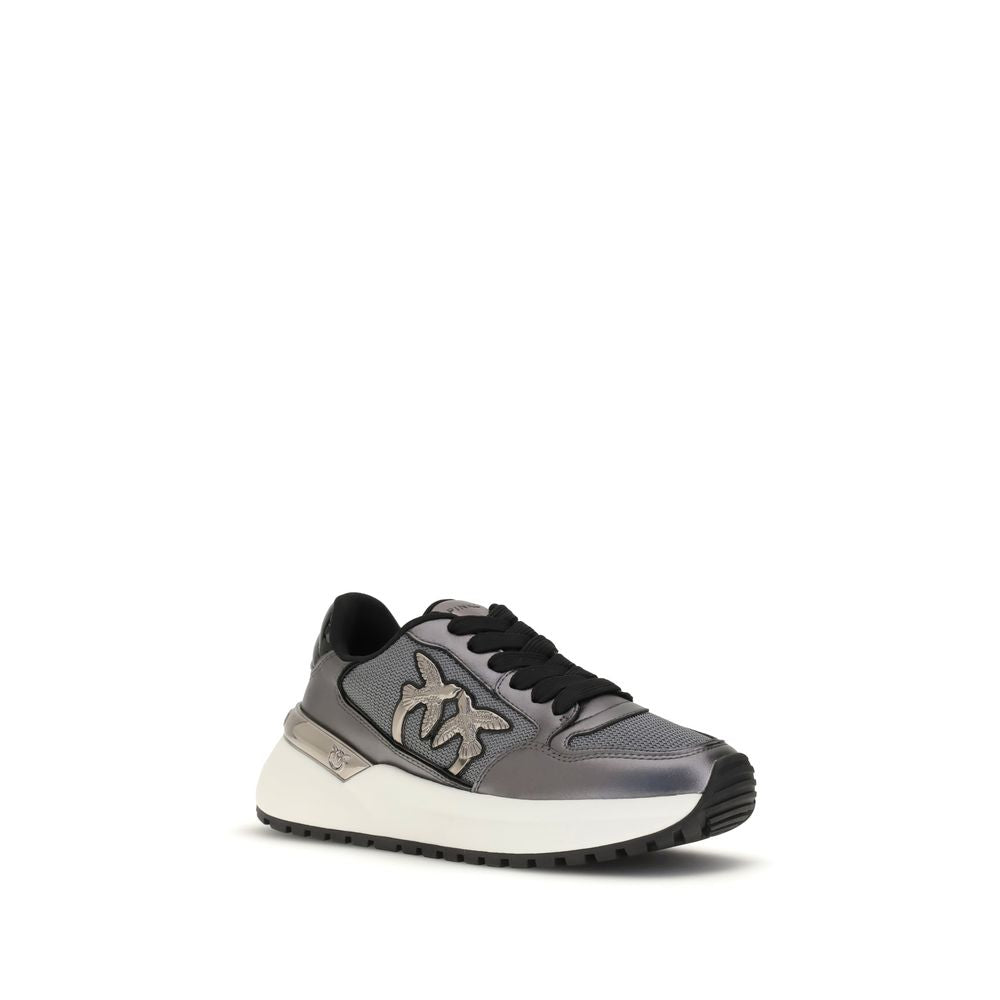 Gray Polyethylene Chunky Sneakers