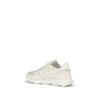 White Cotton Athletic Sneakers