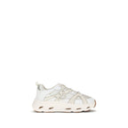 White Calf Leather Bos Taurus Chunky Sneakers