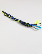 Multicolor Polyester Tape String DG Logo Keychain  Keyring