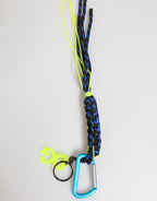 Multicolor Polyester Tape String DG Logo Keychain  Keyring