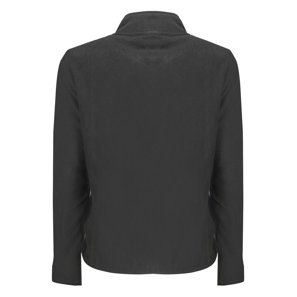 Black Polyester Women Sweatshirt