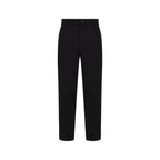 Black Recycled Cotton Chino Pants