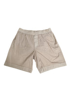Beige Nylon Beachwear Men Boxer Short Swimwear