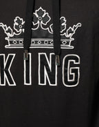 KING Black Orchid Floral Crown Logo Hoodie Sweater