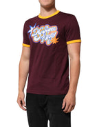 Burgundy Cotton DG Super King Logo T-Shirt