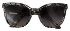 DG4190 Black Lace Acetate Crystal Round Sunglasses