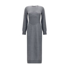 Gray Cashmere Casual Dress