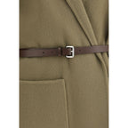 Brown Fleece Wool Coat