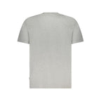 Gray Cotton Men T-Shirt