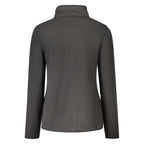 Black Polyester Women Sweatshirt