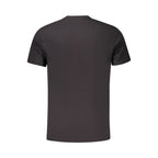 Black Cotton Men T-Shirt