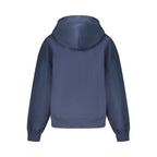 Blue Cotton Women Sweatshirt