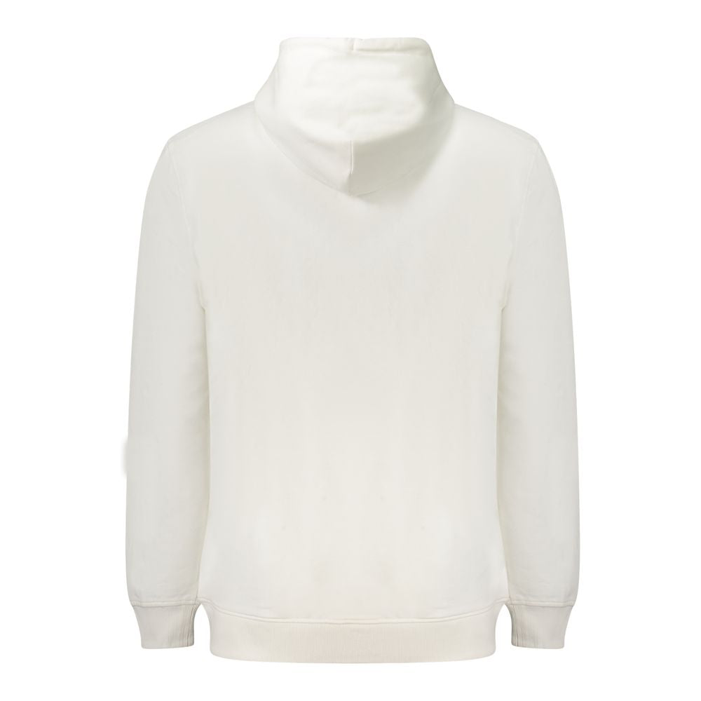 White Cotton Men Sweatshirt