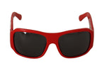 DG4027 Red Crystal Black Lens Shades Sunglasses