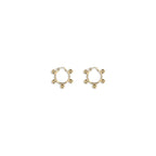 Gold Brass Earrings