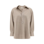 Beige Wool Shirt
