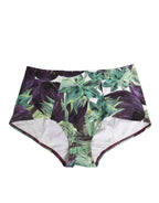 Eggplant Print High-Waist Briefs Underwear
