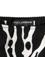 Black White Zebra Print Slip Briefs Underwear