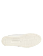 White Leather Sacred Heart Patch Sneakers Shoes