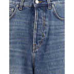 Blue Cotton Relaxed Fit Jeans
